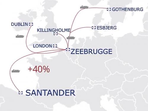 Increased Capacity Between Zeebrugge and Santander